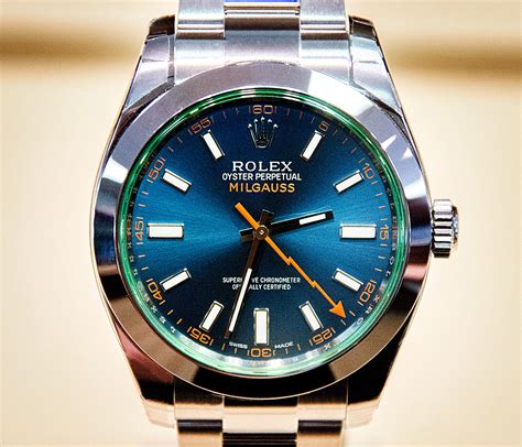 milgauss rolex blau|Rolex Milgauss price list.